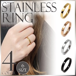 Stainless Steel Based Ring Stainless Simple 4-colors