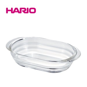 『HARIO』耐熱ガラス製グラタン皿600 HGZO-60-BK（ハリオ）