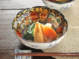 献上古伊万里5.5煮物鉢【中鉢 日本製 美濃焼 和食器】