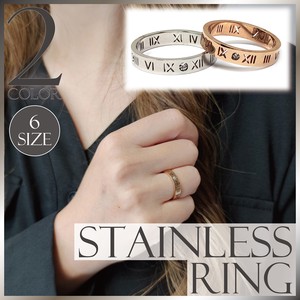 Stainless-Steel-Based Ring Stainless Steel Rings Ladies Men's Simple
