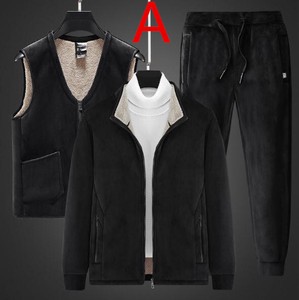 新作 ファッション メンズ 厚手の ジャケット+ベスト+パンツ 3点セット 77 MDYMA5255