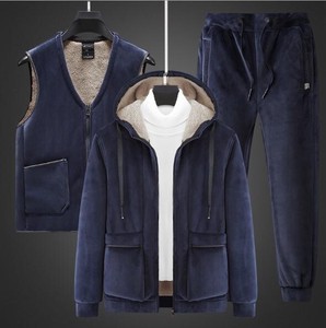 新作 ファッション メンズ 厚手の ジャケット+ベスト+パンツ 3点セット 66 MDYMA5257