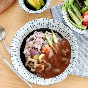 黒潮7.0深皿【カレー皿 パスタ皿 大皿 日本製 美濃焼 和食器】
