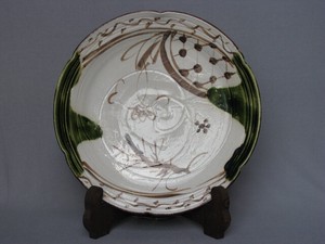 盛皿 大皿 中皿 プレート 和陶器 和モダン /織部尺二皿