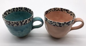 コーヒー マグ カップ 和陶器 和モダン /唐草マグカップ
