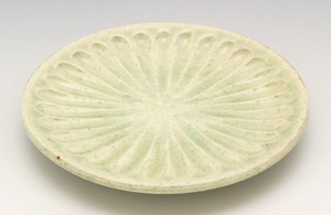 取皿 小皿 プレート 和陶器 和モダン /灰釉しのぎ5.3皿