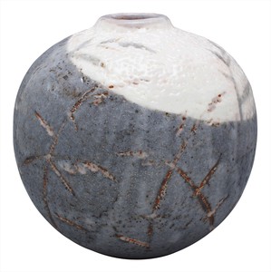 花器 花瓶 置物 インテリア 和陶器 和モダン /武蔵野6号玉花瓶