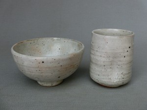 飯碗 茶碗 湯呑 和陶器 和モダン /鉄粉引