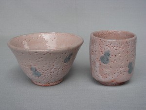 飯碗 茶碗 湯呑 和陶器 和モダン /紅志野瓢絵