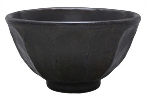 【リンカ】黒練輪花茶碗/bowl［小兵JAPAN/美濃焼/日本製/食器］