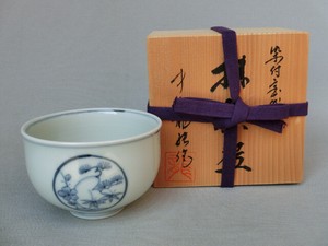 Japanese Tea Cup Japanese Tea Tools Pottery Modern SOMETSUKE Japanese Tea Cup Treasure Bag