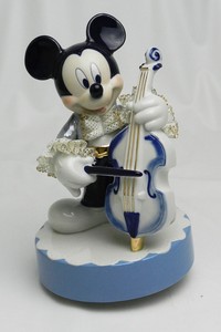 Kitty Hello Mickey Mouse Contrabass Blue Lace Music Box