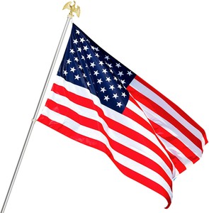 AMERICANA　6フィート　デラックス米国旗 ポールセット　ゴールデンイーグルトップ付　アメリカン雑貨