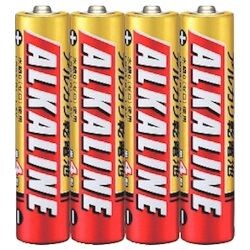 三菱　アルカリ乾電池　単4形　(4本パック)　LR03R/4S　【まとめ買い10点】