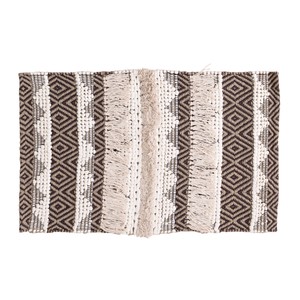 マット 玄関マット 屋内 コットン100％ 手織り 「ビアヘロ_タミル」 約60×90cm