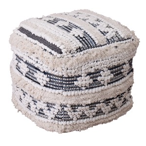 スツール クッション コットン 手織り 「ビアヘロ_ベンガ」 約40×40×40cm