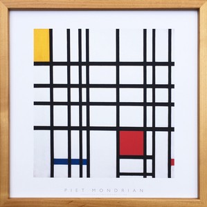 アートフレーム　モンドリアン Piet Mondrian Opposition of Lines: Red and Yellow