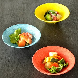 彩り結晶トチリ5寸浅鉢【中鉢 日本製 美濃焼 和食器】