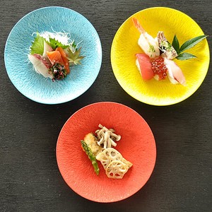 彩り結晶トチリ7寸皿【大皿 日本製 美濃焼 和食器】