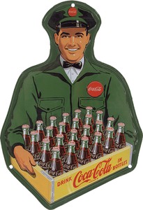 コカ･コーラ ティンプレート（Delivery Man）　アメリカン雑貨　看板
