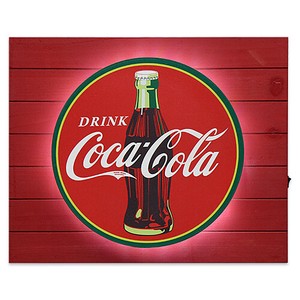 【コカ・コーラ グッズ】バックリット LED プランク サイン DRINK COCA-COLA CC-CA-LE-309518 再入荷