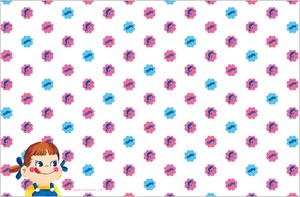"Peko" Wide Lunch Box Wrapping Cloth Milky