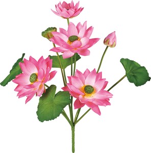 【造花】ロータスブッシュ ピンク