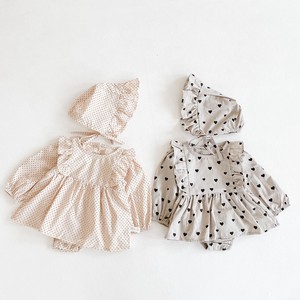 婴儿连身衣/连衣裙 长袖 洋装/连衣裙 棉 新生儿