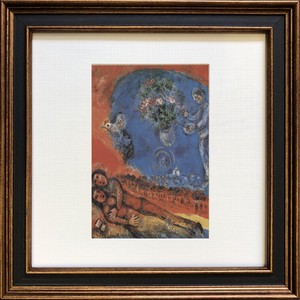 アートフレーム　シャガール Marc Chagall  Square Frame カップル オブ ラヴァーズ
