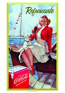 コカ･コーラ B2ポスター（Harbor）アメリカン雑貨