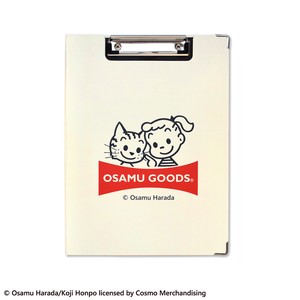 【2021イチオシ】【ナース雑貨】OSAMU GOODS クリップボード ジル&キャット アイボリー ST-ZO0003
