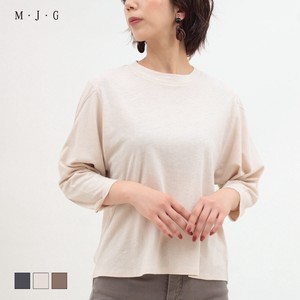 T-shirt Pullover Linen-blend 8/10 length