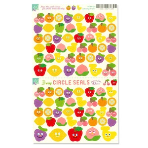 Stickers Fruits 3-way Made in Japan