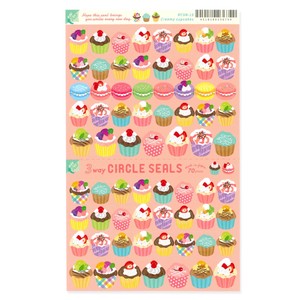 Stickers Cupcakes 3-way Made in Japan