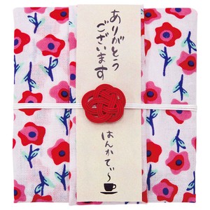 【はんかてぃ〜】 紅茶とハンカチのプチギフト 【赤い小花(アップルティー)】 【〇〇はん】ホワイトデー