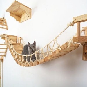 猫ウォールマウント木製はしごポストZJEB372