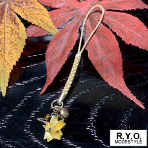 Key Ring Origami Gold Washi Key Chain Cherry Blossoms