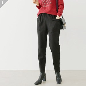 Ladies SALE【パンツ】ポケット　裾ピンタック　バギー　ルーズフィット　シンプル　パンツ　Pants
