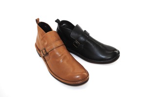 【紳士靴】★人気のアウトステッチベルト付カジュアルシューズ（01201）納品可
