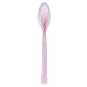 Soft Touch Silicone Spoon　integrated deep - small Pink