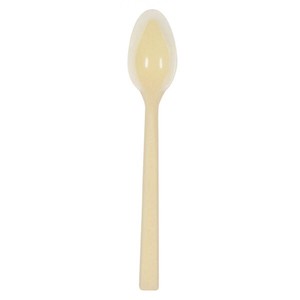 Soft Touch Silicone Spoon　integrated deep - large Yellow