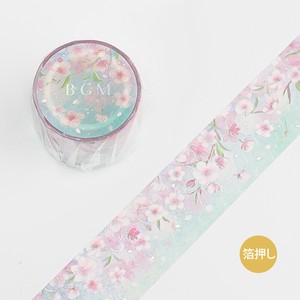 BGM Washi Tape Sakura Sakura Width : 30mm Length:5m