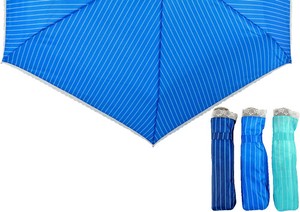 雨伞 折叠 轻量 直条纹 50cm