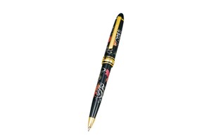 37-1009 漆芸高級ボールペン 金魚 Lacquer Ballpoint Pen w Goldfish