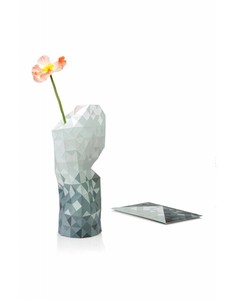 Paper Vase Coverペーパーベースカバー【花瓶カバー】Grey Gradient