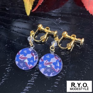 Pierced Earrings Gold Post Gold Earrings Ladies' Japanese Pattern
