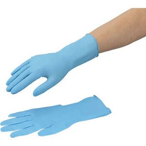 【100枚入】ニトリル手袋 Mサイズ粉なし（パウダーフリー）使い捨て グローブ 作業用手袋 ブルー