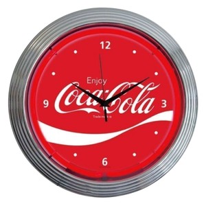 NEON CLOCK SINGLE【COCA COLA RED】コカコーラ ネオン 時計 アメリカン雑貨