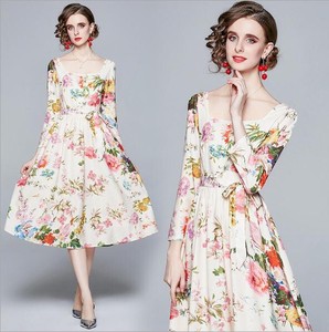 Ladies Fashion Long Sleeve One-piece Dress 1 4 601 1 A5 8 54