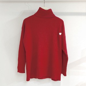 Sweater/Knitwear Red Knit Tops